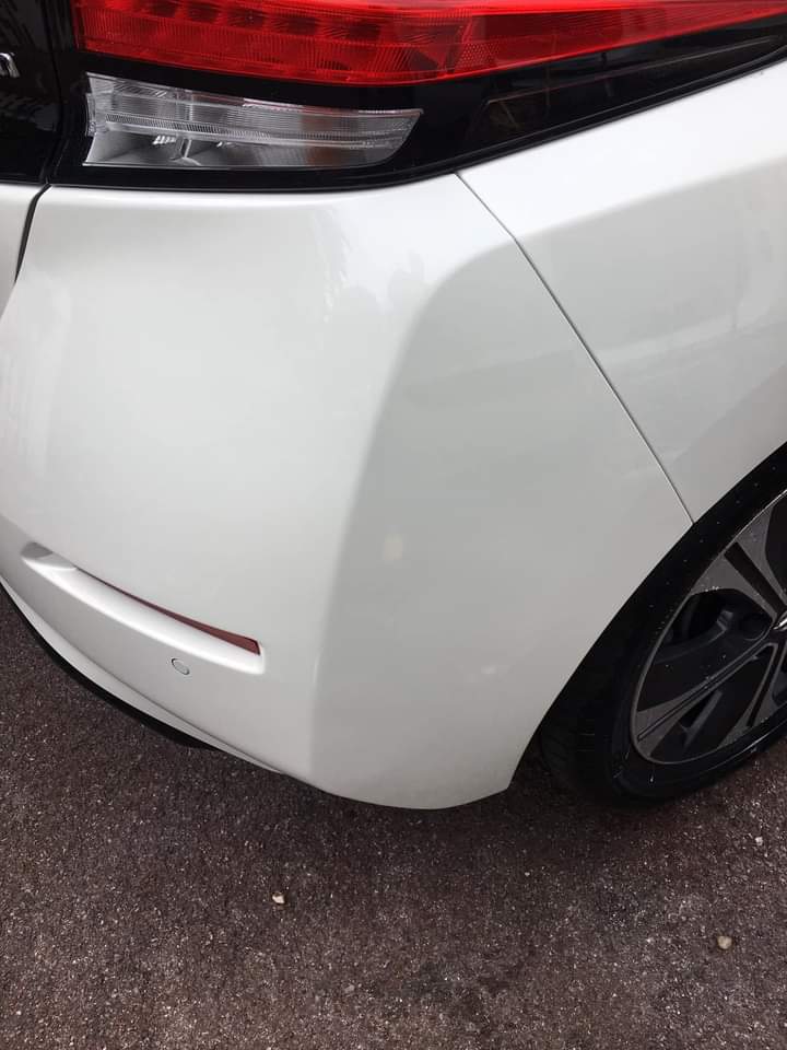back bumper damage mobile repairs completed
